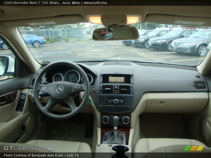 Arctic White / Almond/Mocha 2009 Mercedes-Benz C 300 4Matic