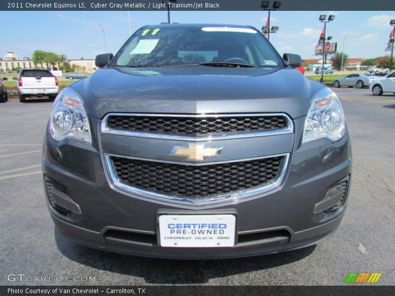 Cyber Gray Metallic / Light Titanium/Jet Black 2011 Chevrolet Equinox LS
