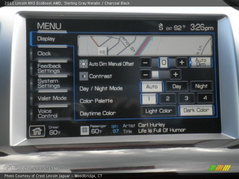 Controls of 2011 MKS EcoBoost AWD