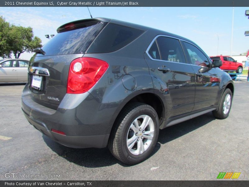 Cyber Gray Metallic / Light Titanium/Jet Black 2011 Chevrolet Equinox LS