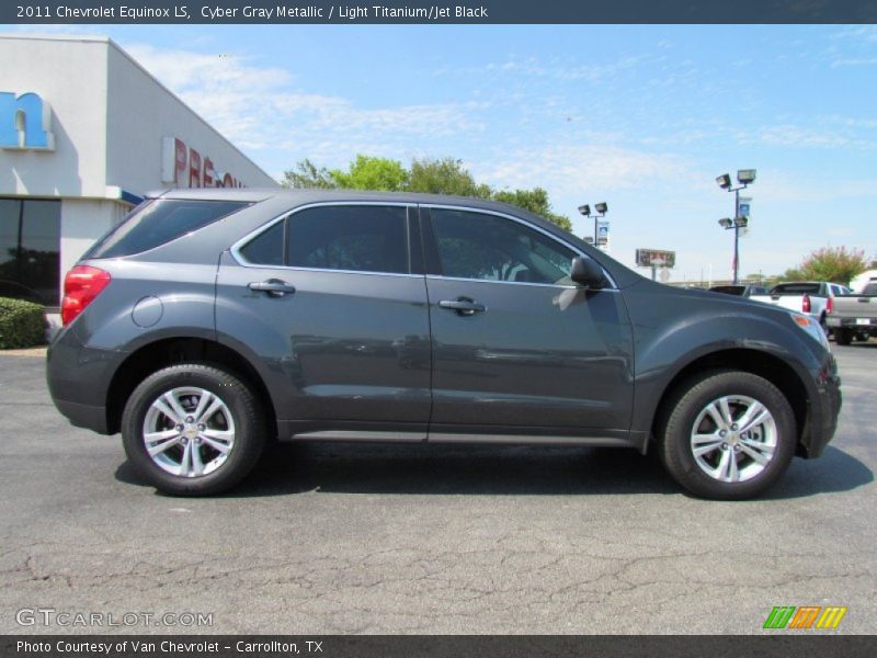 Cyber Gray Metallic / Light Titanium/Jet Black 2011 Chevrolet Equinox LS
