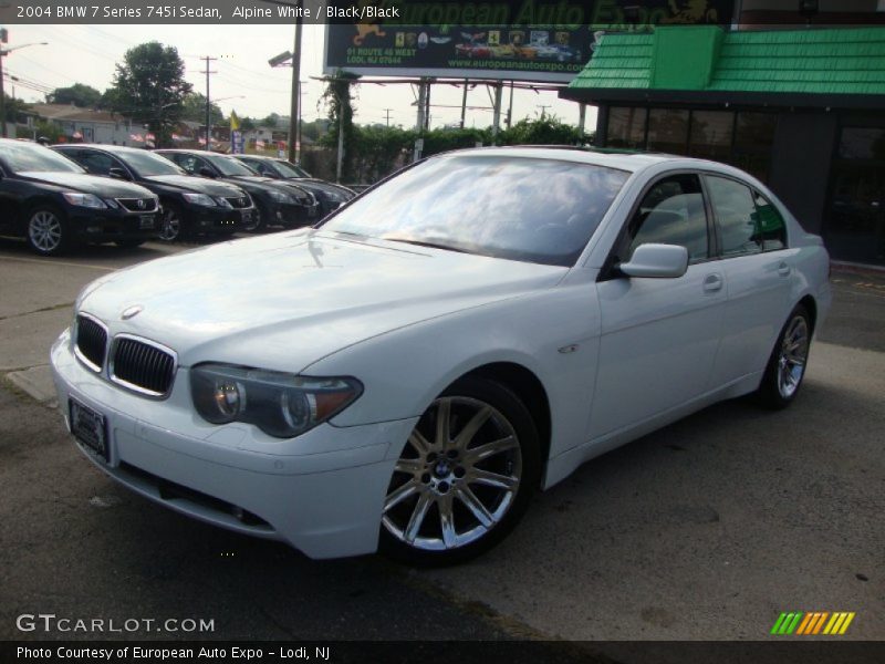 Alpine White / Black/Black 2004 BMW 7 Series 745i Sedan