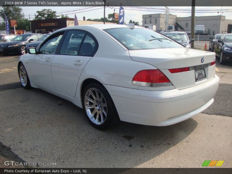 Alpine White / Black/Black 2004 BMW 7 Series 745i Sedan
