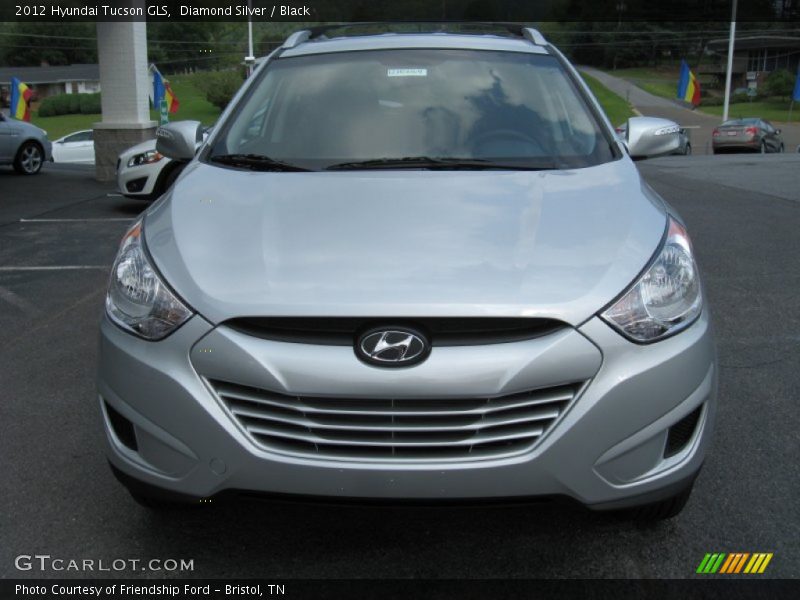 Diamond Silver / Black 2012 Hyundai Tucson GLS