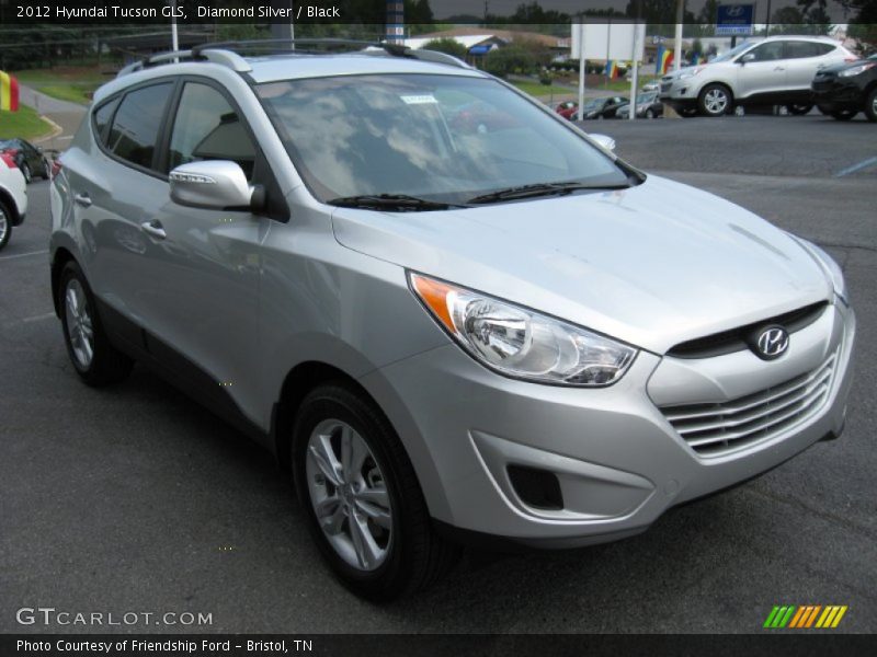 Diamond Silver / Black 2012 Hyundai Tucson GLS