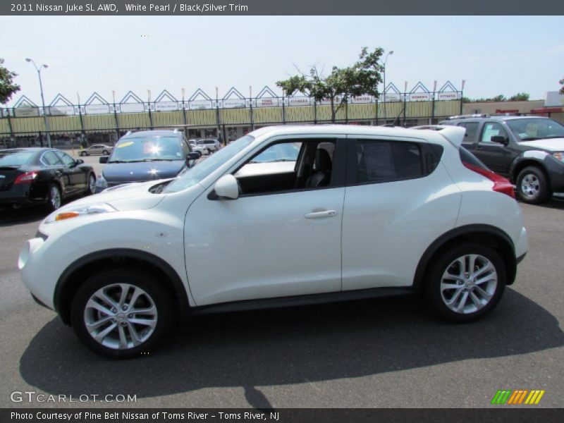 White Pearl / Black/Silver Trim 2011 Nissan Juke SL AWD