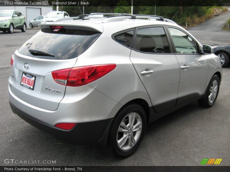 Diamond Silver / Black 2012 Hyundai Tucson GLS