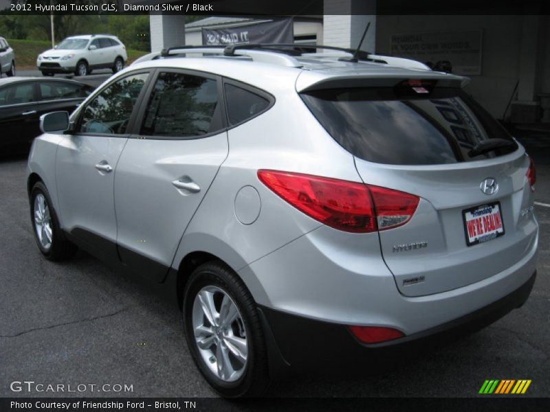 Diamond Silver / Black 2012 Hyundai Tucson GLS