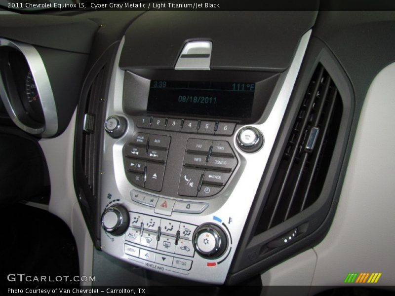 Cyber Gray Metallic / Light Titanium/Jet Black 2011 Chevrolet Equinox LS