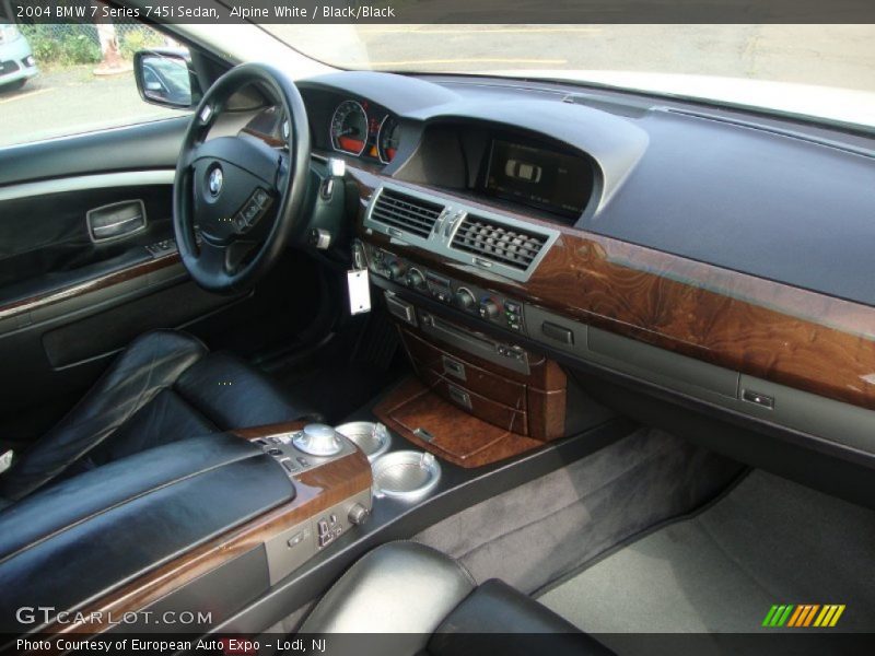 Alpine White / Black/Black 2004 BMW 7 Series 745i Sedan
