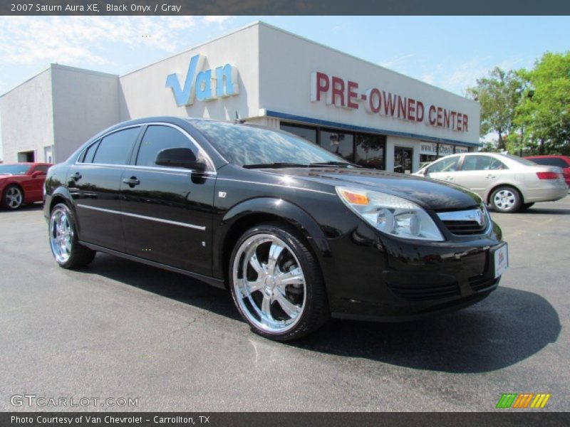 Black Onyx / Gray 2007 Saturn Aura XE