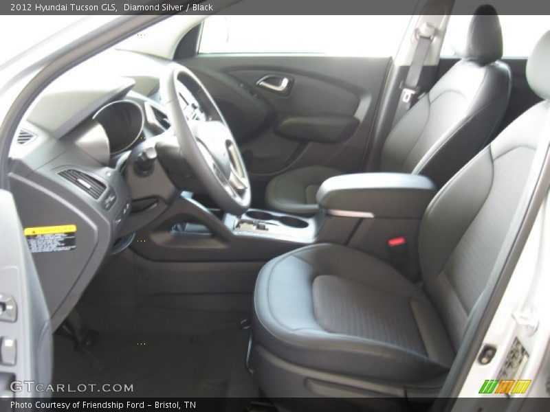 Diamond Silver / Black 2012 Hyundai Tucson GLS