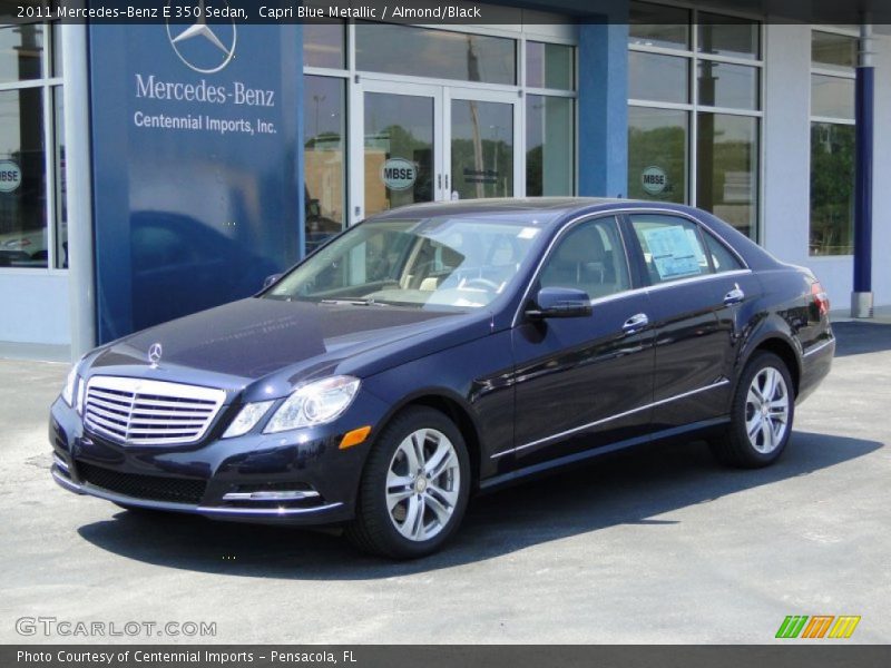 Capri Blue Metallic / Almond/Black 2011 Mercedes-Benz E 350 Sedan