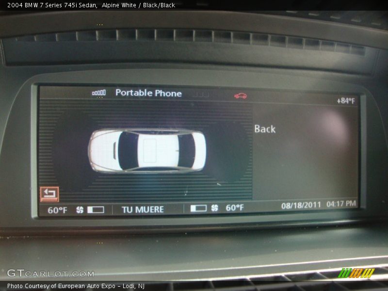 Alpine White / Black/Black 2004 BMW 7 Series 745i Sedan