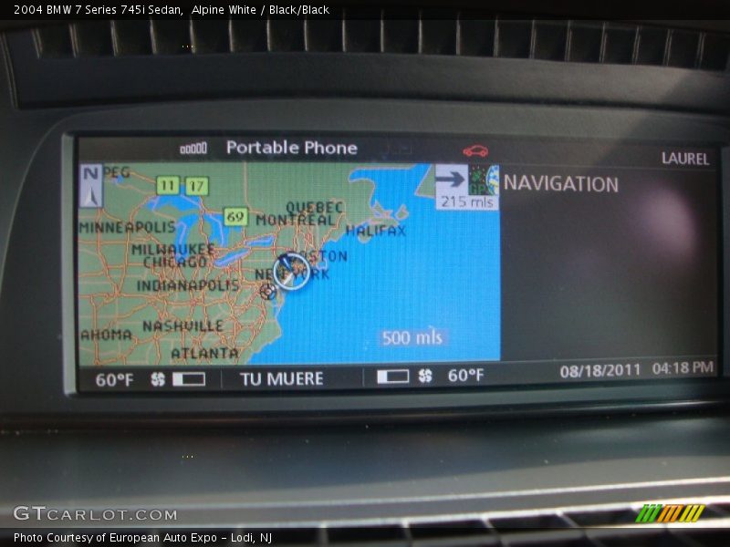 Navigation of 2004 7 Series 745i Sedan