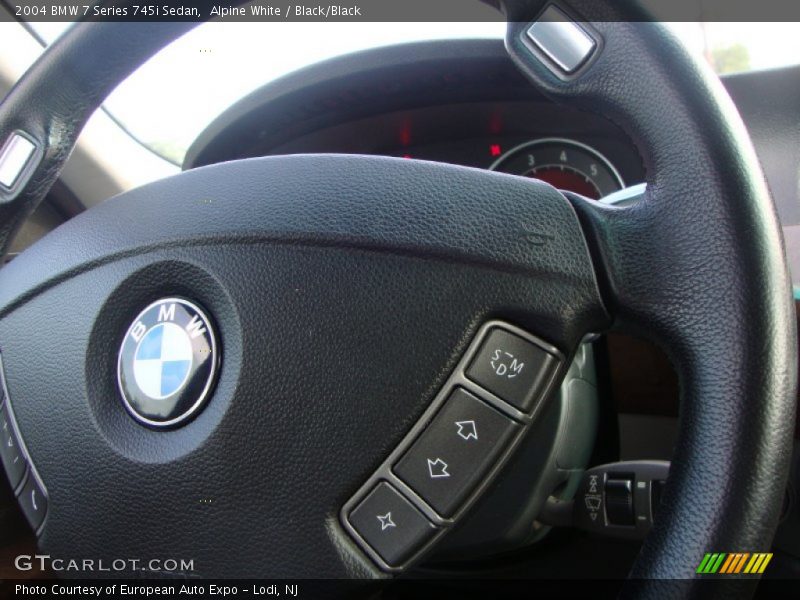 Alpine White / Black/Black 2004 BMW 7 Series 745i Sedan