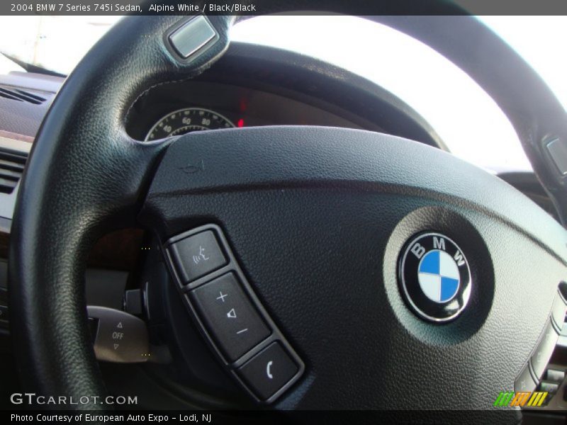 Alpine White / Black/Black 2004 BMW 7 Series 745i Sedan
