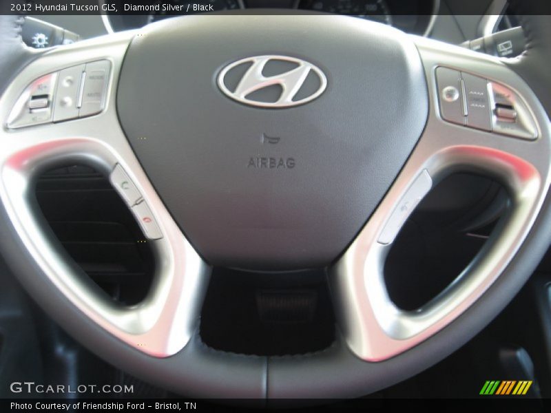 Diamond Silver / Black 2012 Hyundai Tucson GLS