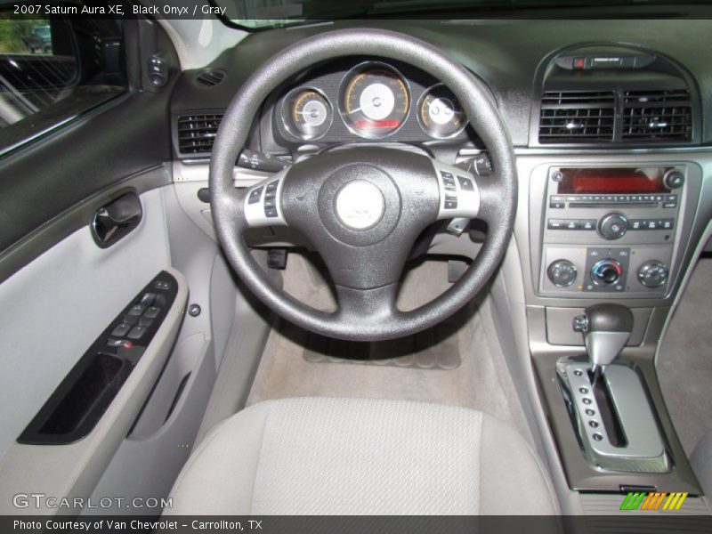 Black Onyx / Gray 2007 Saturn Aura XE