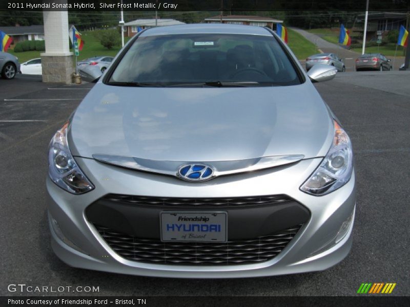Silver Frost Metallic / Gray 2011 Hyundai Sonata Hybrid