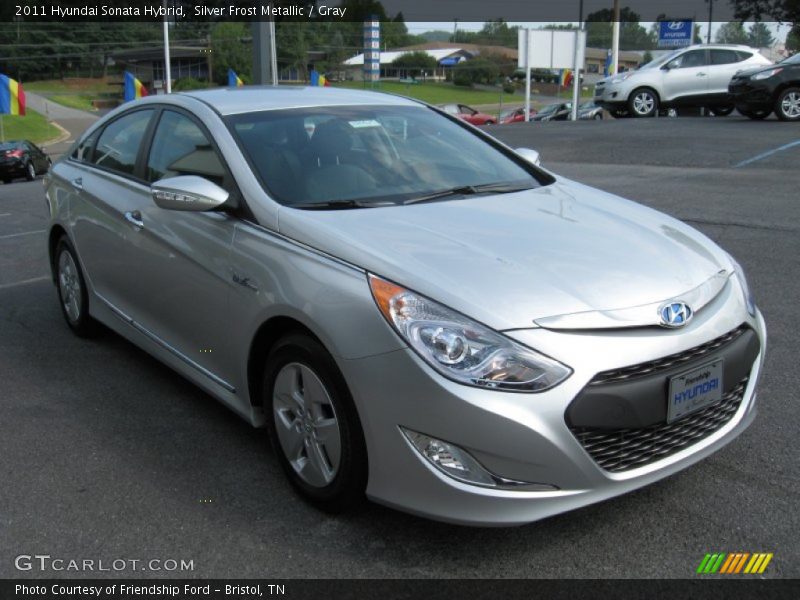 Silver Frost Metallic / Gray 2011 Hyundai Sonata Hybrid