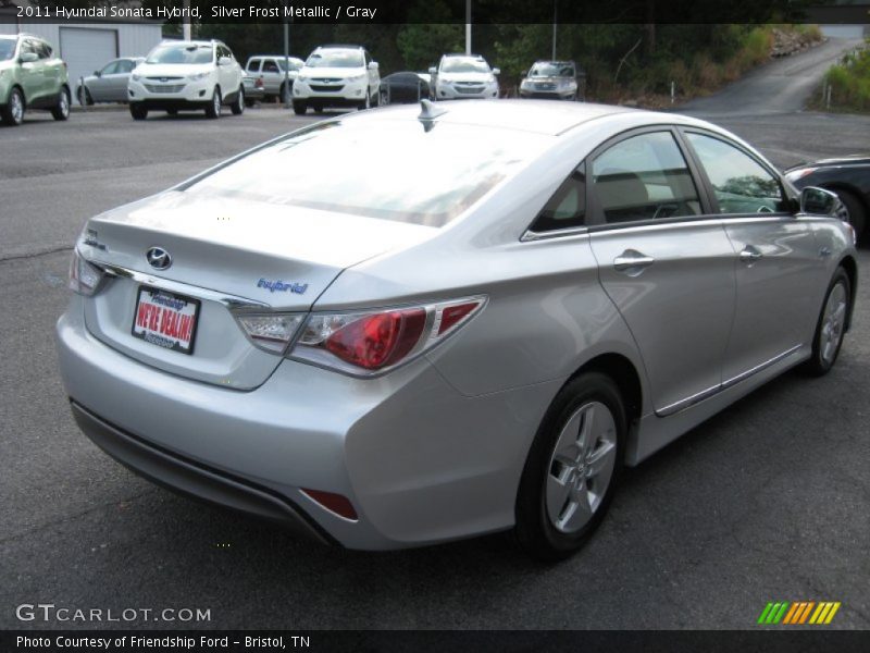 Silver Frost Metallic / Gray 2011 Hyundai Sonata Hybrid