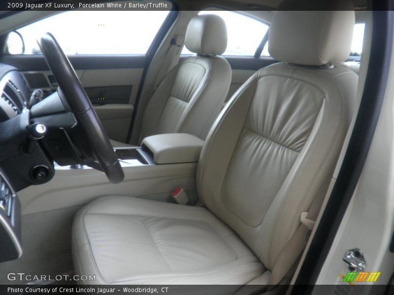 Porcelain White / Barley/Truffle 2009 Jaguar XF Luxury