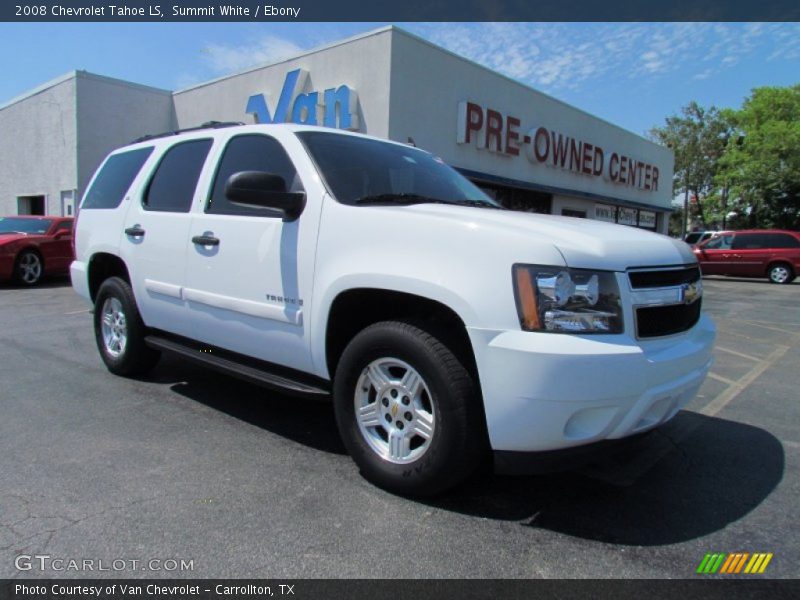 Summit White / Ebony 2008 Chevrolet Tahoe LS