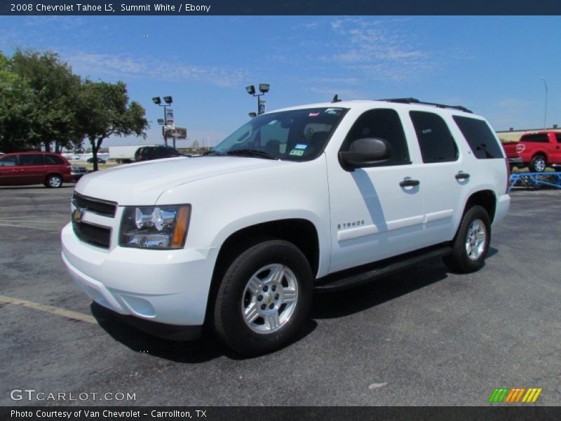 Summit White / Ebony 2008 Chevrolet Tahoe LS