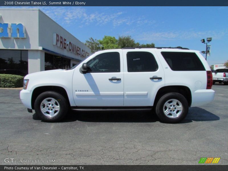 Summit White / Ebony 2008 Chevrolet Tahoe LS
