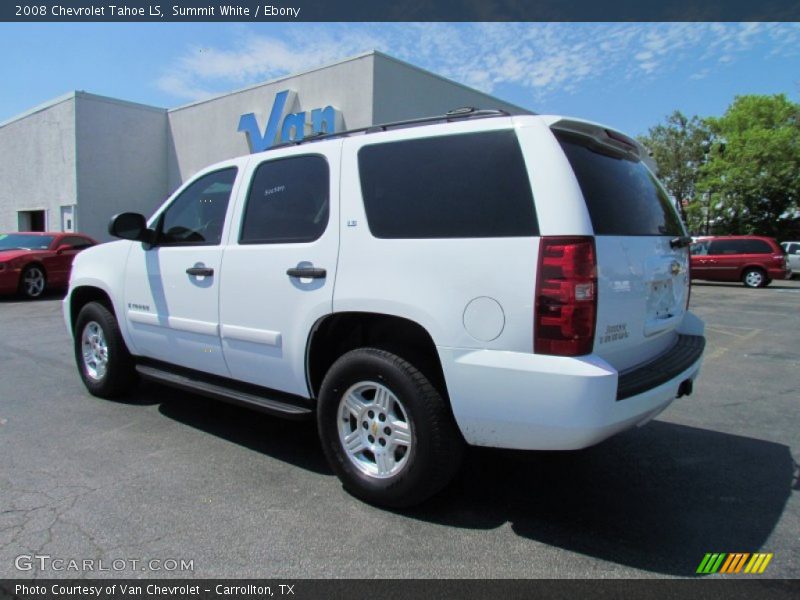 Summit White / Ebony 2008 Chevrolet Tahoe LS