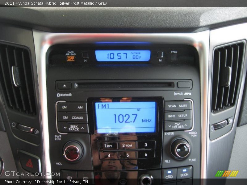 Audio System of 2011 Sonata Hybrid