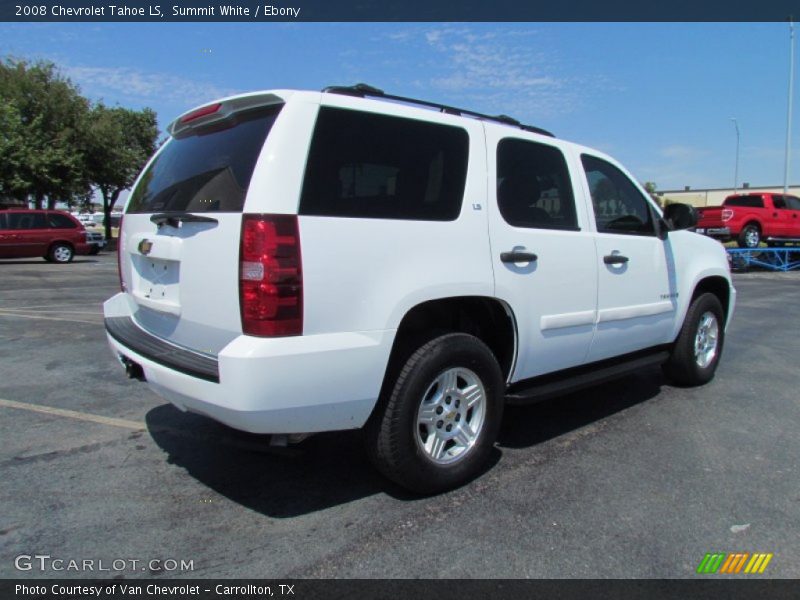 Summit White / Ebony 2008 Chevrolet Tahoe LS