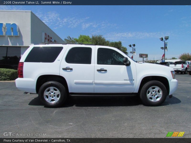 Summit White / Ebony 2008 Chevrolet Tahoe LS