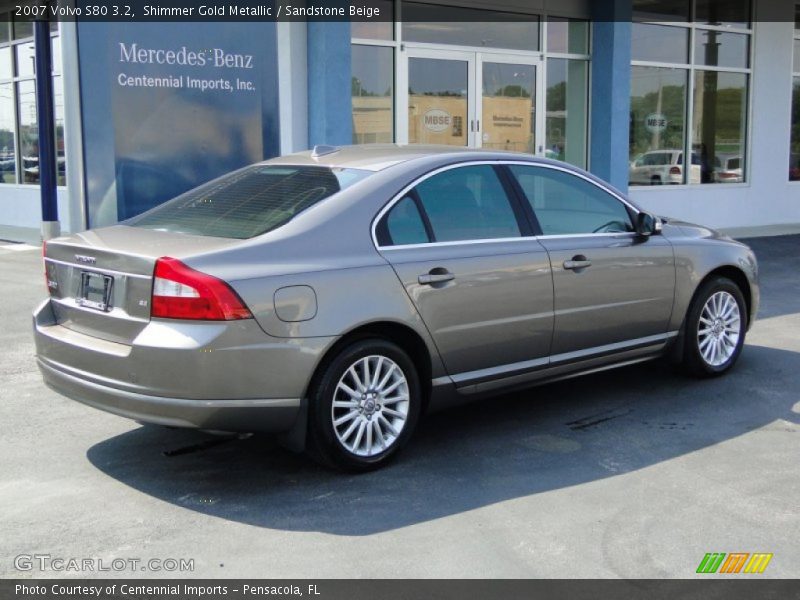 Shimmer Gold Metallic / Sandstone Beige 2007 Volvo S80 3.2