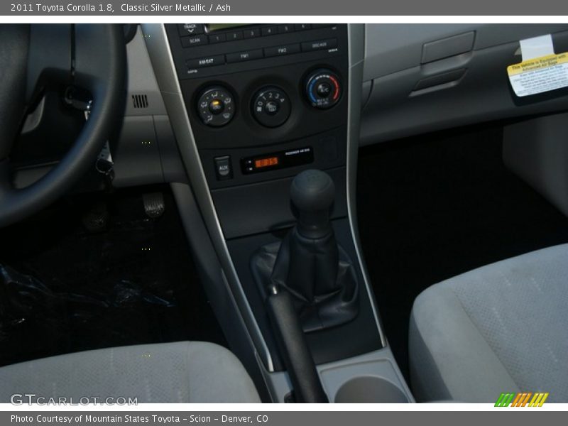 Classic Silver Metallic / Ash 2011 Toyota Corolla 1.8