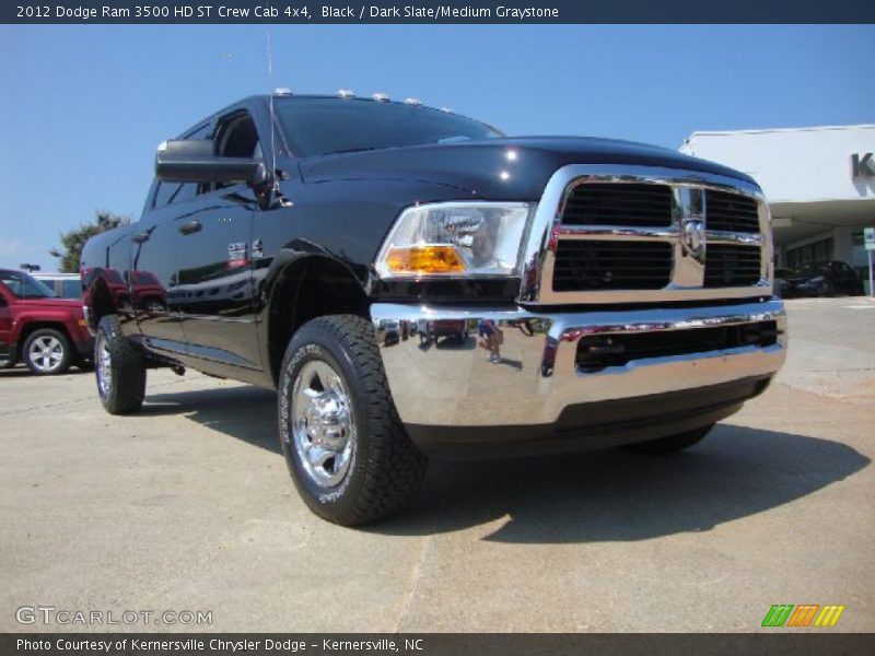 Black / Dark Slate/Medium Graystone 2012 Dodge Ram 3500 HD ST Crew Cab 4x4