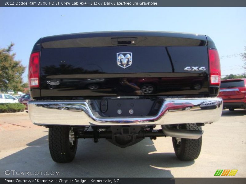 Black / Dark Slate/Medium Graystone 2012 Dodge Ram 3500 HD ST Crew Cab 4x4