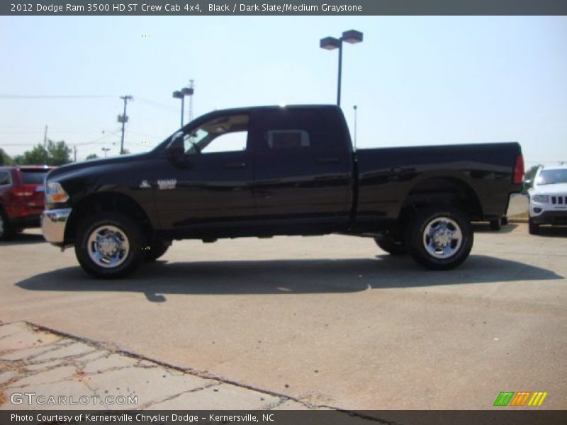 Black / Dark Slate/Medium Graystone 2012 Dodge Ram 3500 HD ST Crew Cab 4x4