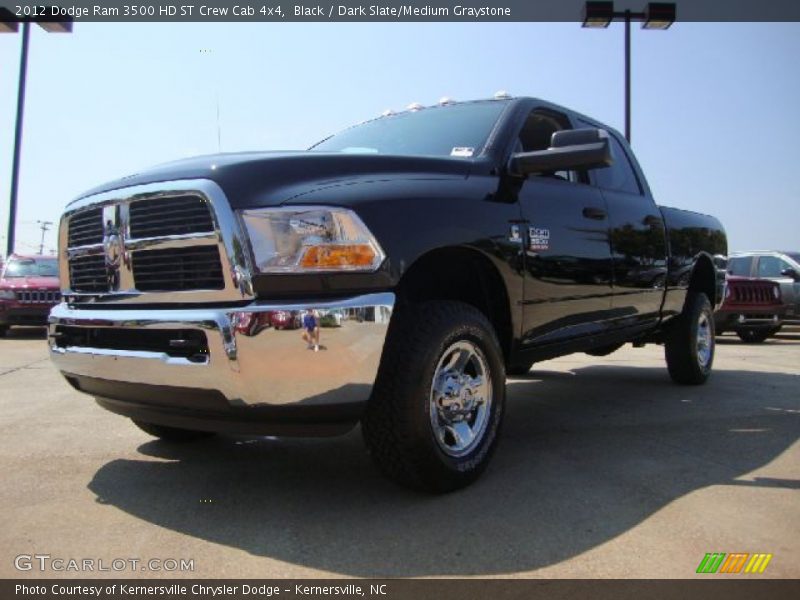 Black / Dark Slate/Medium Graystone 2012 Dodge Ram 3500 HD ST Crew Cab 4x4