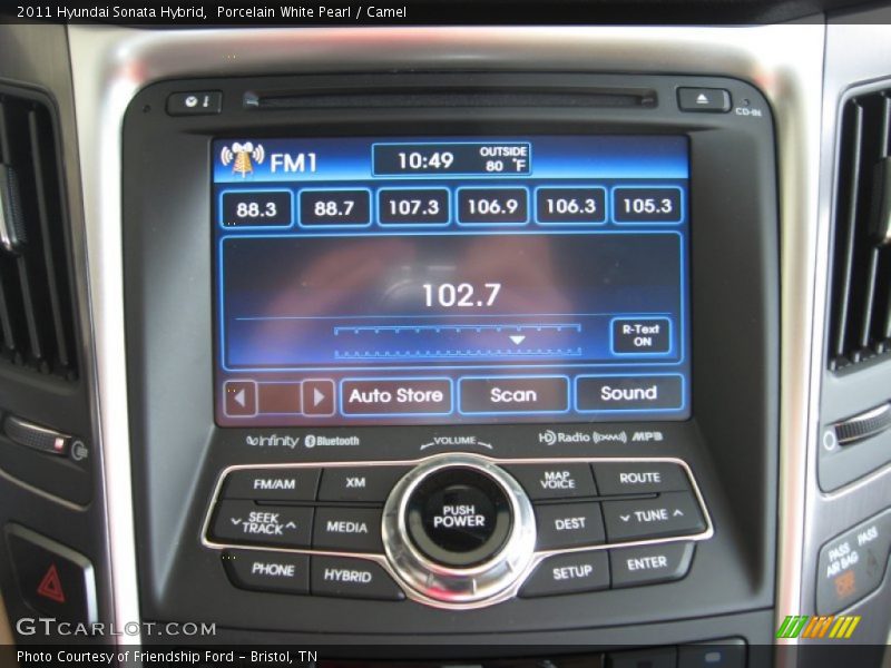 Audio System of 2011 Sonata Hybrid