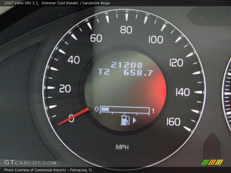 Shimmer Gold Metallic / Sandstone Beige 2007 Volvo S80 3.2