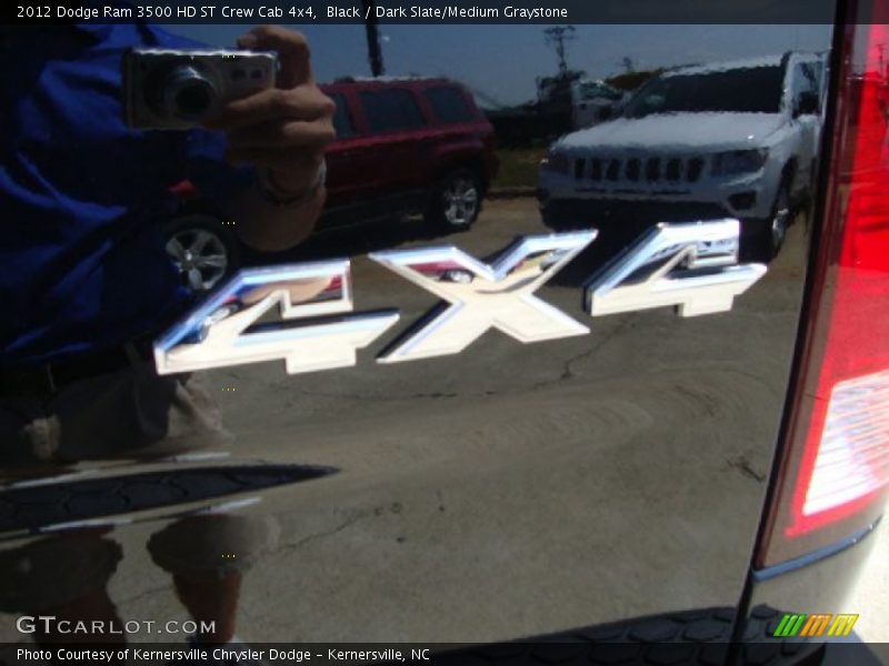 Black / Dark Slate/Medium Graystone 2012 Dodge Ram 3500 HD ST Crew Cab 4x4
