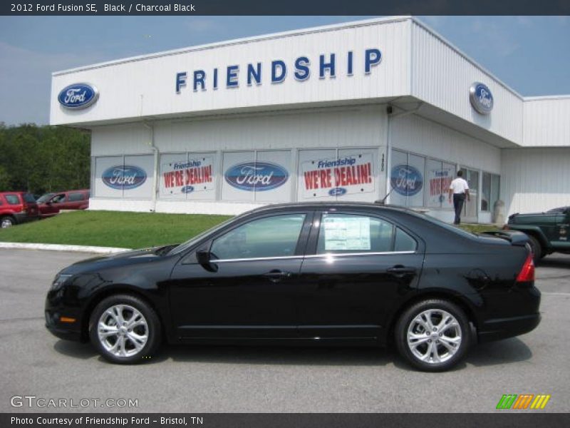 Black / Charcoal Black 2012 Ford Fusion SE