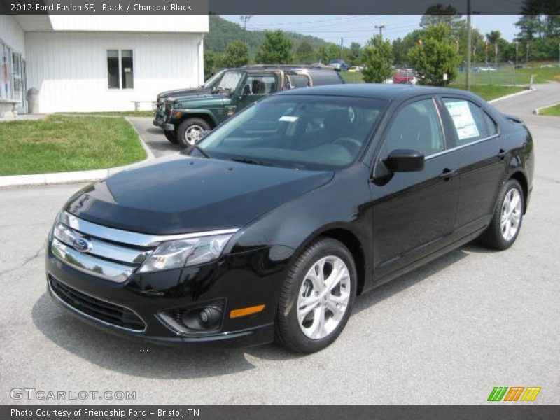 Black / Charcoal Black 2012 Ford Fusion SE