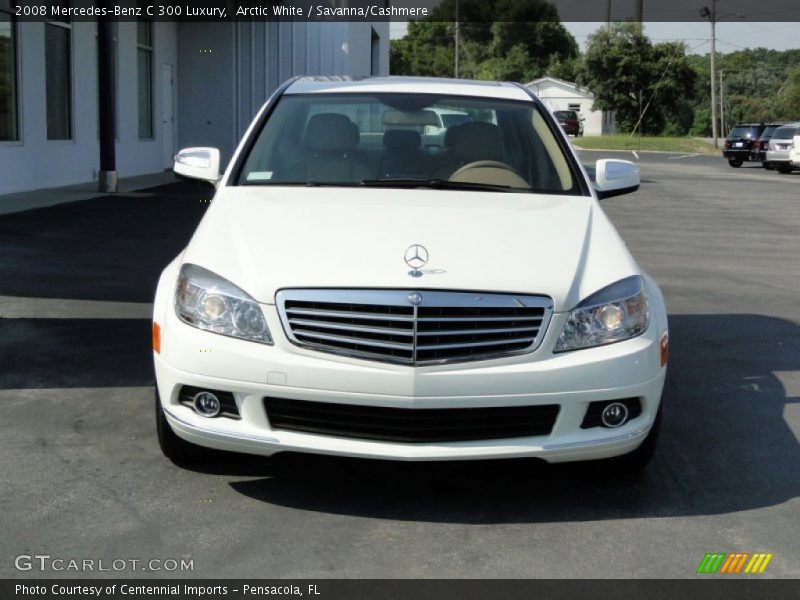 Arctic White / Savanna/Cashmere 2008 Mercedes-Benz C 300 Luxury