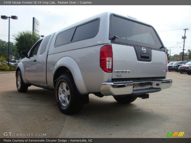 Radiant Silver / Graphite 2008 Nissan Frontier SE V6 King Cab