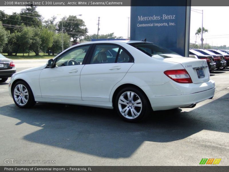 Arctic White / Savanna/Cashmere 2008 Mercedes-Benz C 300 Luxury