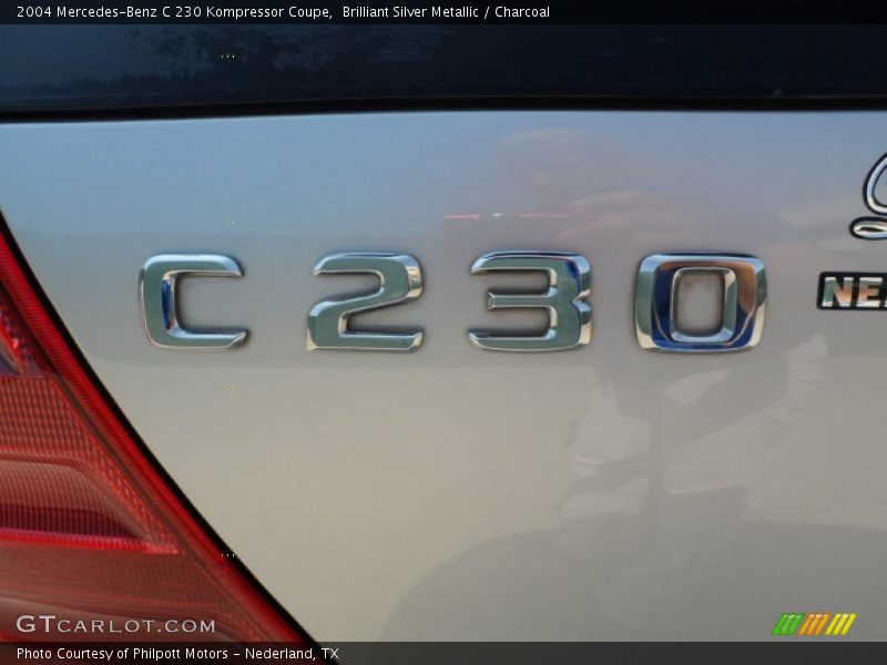 Brilliant Silver Metallic / Charcoal 2004 Mercedes-Benz C 230 Kompressor Coupe