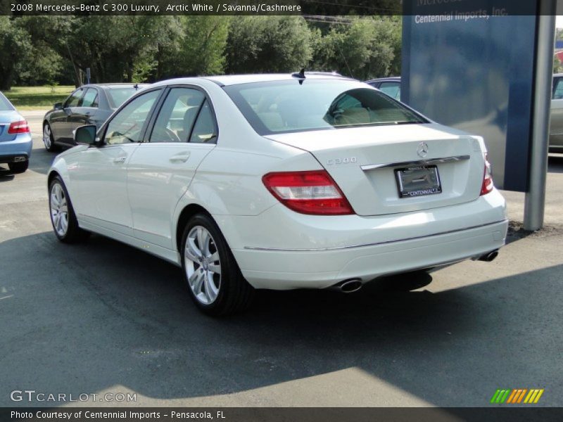 Arctic White / Savanna/Cashmere 2008 Mercedes-Benz C 300 Luxury